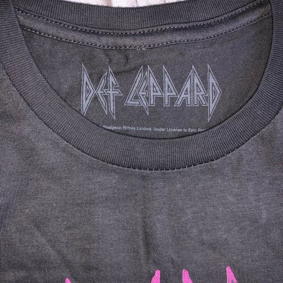 Def Leppard Rolled Sleeve T-Shirt New - Picture 6 of 10